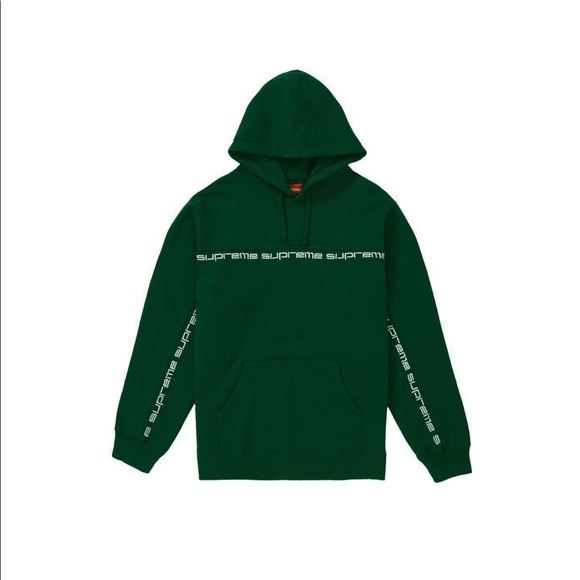 dark green supreme hoodie